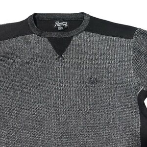 Rocawear EST 99 Streetwear Textured Knit Sz L‎ Sweater Cyber Y2K Hip Hop Urban